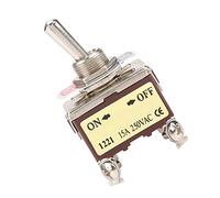 Aramox Interrupteur à Bascule, Commutateur à Bascule à 4 Broches, 15A 250VAC, Conception Compacte pour le Contrôle Automobile et Industriel