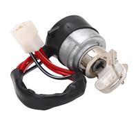 Aramox Interrupteur d'Allumage en Alliage d'Aluminium, Commutateur à Bouton Poussoir Argenté, Compatible avec Tracteurs M6800, M7040, M7060, M8200, M8540