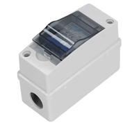 Aramox Interrupteur de Déconnexion CC avec Boîte de Distribution étanche IP65 Disjoncteur Miniature 1000 V 25 A Protection contre la Foudre en Polycarbonate ABS pour Utilisation Extérieure Solaire