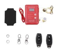 Aramox Interrupteur de Déconnexion de Batterie, 12V 24V Affichage Numérique avec Télécommande Coupure Manuelle/automatique pour Voitures Camions SUV VE, 240A Haut Courant, Protection (rouge)