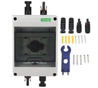 Aramox Interrupteur de Déconnexion Solar DC IP66, Contacts en Argent avec PC 1 en 1 Interrupteur D'isolateur pour la Boîte de Combinaison Onduleur, DC1000V, 32A