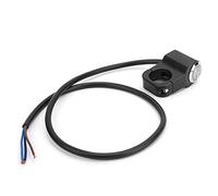 Aramox Interrupteur de Guidon de Moto étanche, 12v Bouton de Lumière de Moto Guidon Interrupteur de Phare Commandes Universel pour Moto avec Guidon de 22mm(Lumière rouge)