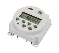 Aramox Interrupteur de Minuterie Numérique Programmable, Commutateur de Relais de Temps usiné de Précision, Automatise les Appareils électriques avec une Gamme 1 à 168h pour les Lampadaires et (5V DC)