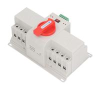 Aramox Interrupteur de Transfert Automatique à Double Puissance 400V 4P 4P, Matériau Compact sur la Flamme, Fonctionnement Simple, Protection Multiple pour l'utilisation des Ménages et les (125A)