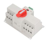 Aramox Interrupteur de Transfert Automatique à Double Puissance 400V 4P 4P, Matériau Compact sur la Flamme, Fonctionnement Simple, Protection Multiple pour l'utilisation des Ménages et les (100A)