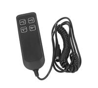Aramox Interrupteur Inclinable électrique Noir Contrôleur de canapé électrique ABS 4 Boutons 5 Broches Crochet d'opération Simple Arrière IP66 pour Fauteuils Inclinables de Bureau à Domicile Lits