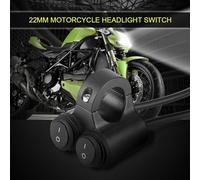 Aramox Interrupteur Marche/arrêt Universel pour Moto de 22 Mm et Interrupteur de Phare avec Double Commande pour Klaxon et Phares Antibrouillard, Idéal pour Montage sur Guidon 7/8 (Tapez B)