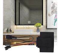 Aramox Interrupteur Tactile, Interrupteur à Induction Tactile LED avec Mémoire de Mise Hors Tension et Indice IP44 pour l'éclairage de la Salle de Bain et du Salon (Sortie unique A3)