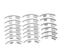 Aramox Jante Protecteur de Roue, Type Fendu 20 Pouces Anti-Rayure ABS Garde-Jante Remplacement pour Model Y Juniper 2025 2026 (SILVER)