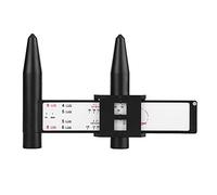 Aramox Jauge coulissante de jante de roue, motifs de boulons de jante Règle PCD moyeu de roue du véhicule Outil de mesure de séparation de trous