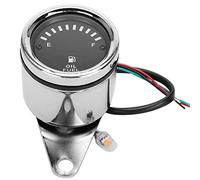 Aramox Jauge de Carburant, jauge de Carburant Moto Voiture Universelle Moto Affichage à LED jauge de Carburant électrique jauge de Compteur de pétrole électronique Argent