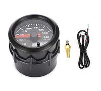 Aramox Jauge de température d'huile ABS 2in 52mm indicateur de température d'huile de voiture LED 7 couleurs avec capteur