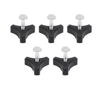 Aramox Jeu de Boutons de Poignée de Tondeuse à Gazon, 5 Pièces, Design Triangulaire, Acier Allié, Longueur 54mm, pour Remplacement D'Accessoires de Tondeuse à Gazon