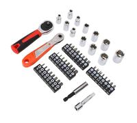 Aramox Jeu de Clés à Douille 48 en 1, Boîte à Cliquet avec Cliquet Latéral en Acier CRV pour électronique, Lunettes