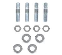 Aramox Jeu de Goujons de Carburateur, Kit de goujons de carburateur 1-3/8" de Long en Métal avec Entretoises pour Collecteur D'admission à Filetage 5/16"