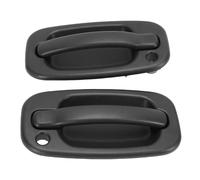 Aramox Jeu de Poignées de Porte Extérieures de Voiture avec Clés de Verrouillage, Adaptées à Silverado Sierra 1500 2500 3500 1999 à 2006, Pièce 15298924