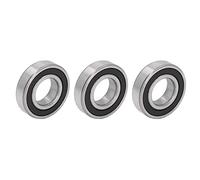 Aramox Jeu de Roulements Scellés en Caoutchouc dans l'acier à Roulement 3 Pièces 6204 6205 6206 6207 6208 pour Machine d'équipement de Moteur de Moteur de Boîte de Vitesses (6207 joint en
