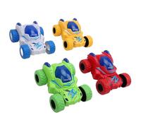 Aramox Jouet de Cascade Antichoc de Voiture à Rabat Résistant aux Chocs pour Enfants avec Une Apparence Unique, Véhicule à Traction par Inertie pour Fête d'anniversaire 4 Couleurs