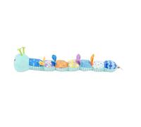 Aramox Jouet en Peluche Réconfortant pour les Poussées Dentaires, Jouet Apaisant Multifonctionnel pour bébé, Tableau de Croissance pour les Enfants de 0 à 1 an (Lac bleu)