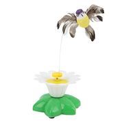 Aramox Jouet Interactif pour Chat Oiseau Volant électrique Jouet pour Chat en Plastique Son de Battement Rotatif Mouvement à 360 Degrés avec Pile AAA pour Chatons Chats et Petits Animaux