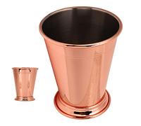 Aramox Julep Cup Tasse Julep à la Menthe en Acier Inoxydable avec Motif perlé à Base Large, Tasse à Cocktail Rétro de 6,6 Oz pour les Barmans à Domicile, les Boissons de Fête et les Boissons Mixtes