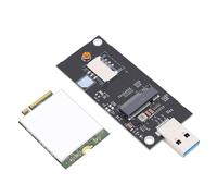 Aramox Key B Adaptateur M.2 NGFF WWAN vers USB 3.0, Convertisseur PCB avec Emplacement SIM et Carte EM7430 4G LTE, Téléchargement 300 Mbps, pour Test et Utilisation du Module WWAN pour Ordinateur