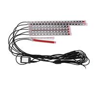 Aramox Kit de Bande de Lumi¨¨re Ambiante RGB pour Moto APP T¨¦l¨¦Commande Bluetooth 12V 8 LED Modification de Rayures