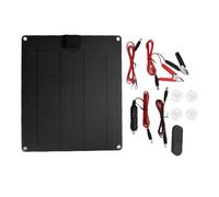 Aramox Kit de Chargeur à Filet de Batterie Solaire de 30W, Panneau Solaire Portable USB IP67 Proof USB avec Contrôleur pour Portage de Téléphone Portable RV, 35x29x3cm