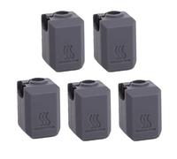 Aramox Kit de Coque en Silicone Hotend avec 5 étuis, 5 Brosses à Buses, Tapis de Déversement, Matériau Résistant à la Chaleur pour Imprimante 3D Sanpmaker U1