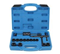 Aramox Kit de Démontage de Piston de Frein de Moto, Outil de Démontage de Piston D'étrier de Frein de Moto 12 Adaptateurs Universels pour Motos