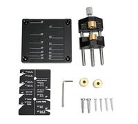Aramox Kit de Gabarit D'affûtage de Burins, Guide D'affûtage Réglable avec Dispositif de Fixation D'angle, Outil de Précision pour Ciseaux et Rabots à Bois, Convient aux