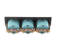 Aramox Kit de Jauge de Pression d'huile électrique Triple Jauge 52 Mm Voltmètre à Cadran Blanc Compteur de Température de l'eau 104 à 248 Fahrenheit 8 à 16 V pour Bateau de Camion de Voiture à 12 V