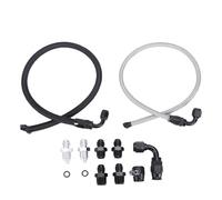 Aramox Kit de Ligne de Direction Assistée de 25 Pouces 6An, Remplacement tissé en Acier Inoxydable pour le Swap C10 LS Connects Type 2, avec une Preuve de Pression Exceptionnelle