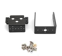 Aramox Kit de Montage de Tête de Direction de Support de Servo Multifonction en Alliage D'aluminium avec Mouvement 2-DOF pour Accessoires de Robot, Installation de Caméra, Suivi d