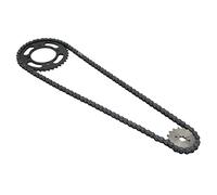 Aramox Kit de Pignon de Chaîne 420, Chaîne 420 155 Mm 37T Avant 420 17T Pignon Arrière Universel pour à Dirt Mini Bikes ATV Go Kart