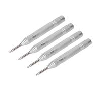 Aramox Kit de Poinçon Central en Acier à Large Application, 4 Pièces de 5 Pouces en Acier Rapide, Matériau Antirouille pour le Travail Industriel, Conception Légère et Portable pour un Travail