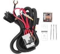 Aramox Kit de Relais de Faisceau de Klaxon 12V pour Voiture et Camion, Universel, avec Câbles et Relais, 152cm
