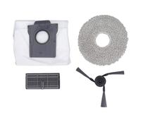 Aramox Kit de Remplacement pour Aspirateur Robot, Ensemble de Filtres à Brosse Latérale ABS, 2 Brosses, 2 Filtres, 6 Lingettes, Sacs à Poussière pour X40 X40 Ultra Home Floor Care