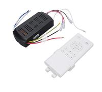 Aramox Kit de Télécommande de Ventilateur de Plafond Universel, Récepteur 3 | Compatible 85-265 V AC, signal de pénétration murale RF, arrêt temporisé 1H 2H 4H, construction ABS, pour