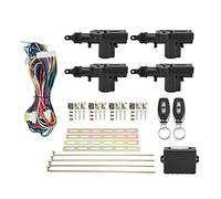 Aramox Kit de Verrouillage Centralisé, Kit central à distance Système D'entrée sans Clé à Télécommande 12 V avec Indicateur LED avec 2 Contrôleurs