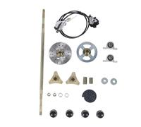 Aramox Kit D'essieu Arrière Live Go Kart, 29 Pouces Go Kart Kit D'assemblage D'essieu Arrière Live Pignon D'essieu, Chaîne, Disque de Frein, étrier de Roue, Moyeux de Remplacement pour