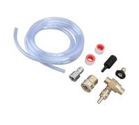 Aramox Kit d'injecteur de Produits Chimiques pour Nettoyeur Haute Pression, Kit d'injecteur de Nettoyeur Haute Pression en Laiton et en Acier Inoxydable, Connexion Rapide de 3 à 8 Pouces, Vanne