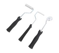 Aramox Kit D'outils à Rouleau en Fibre de Verre 3 Pièces avec Pagaie à Bulles, Construction en Acier allié et ABS, pour la Stratification de Résine, Projets Composites