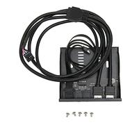 Aramox Kit Hub USB 3.2 3,5 Pouces sur Panneau Avant, Lecteur de Disquette Plug and Play 10 Gbit/s avec Coque en Fer pour Fenêtre pour Linux