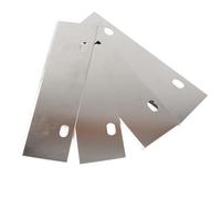 Aramox Lames de Grattoir pour Gril Lames de Grattoir pour Plaque de Cuisson en Acier Inoxydable 4 Pièces Ensemble de Remplacement 6,0 X 1,8 Pouces Bord Tranchant Facile à Installer Conception