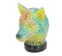 Aramox Lampe de Bureau en Résine Vintage en Forme D'animal, USB 5V, LED en Forme de Loup, Veilleuse pour Chambre à Coucher, Décoration de Bureau