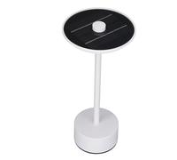 Aramox Lampe de Table Solaire LED sans Fil, Réglable en Continu, Commande Tactile, pour Camping en Plein Air, Lampe de Chevet