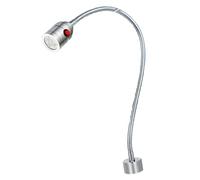 Aramox Lampe de Travail LED à Col de Cygne, Lampe à Outils à Base Magnétique 5 W 24 V Tube Flexible en Métal 500 Mm Éclairage Réglable LED Lumineux pour établi de Travail, Réparation de Machine,