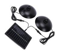Aramox Lampe Solaire pour Hangar, Suspension Solaire ABS avec Télécommande, 3 Températures de Couleur 3000K 4500K 6000K, du Crépuscule à l'aube IP65 pour Garage, Jardin, Terrasse