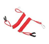 Aramox Lanière de sécurité pour Moteur Marin, 2 Pièces, Attache de Commutateur d'arrêt de Moteur en Nylon et PVC, 150cm pour Moteurs Hors-bord